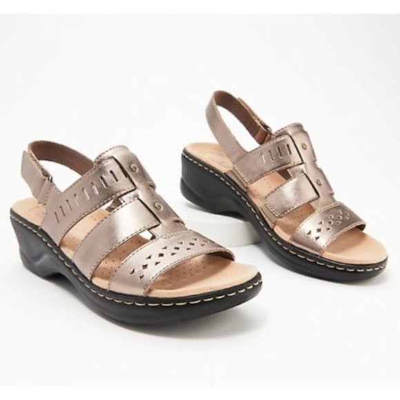 Clarks Shoes - Clarks Lexi Qwin Metallic pewter 8.5 wide